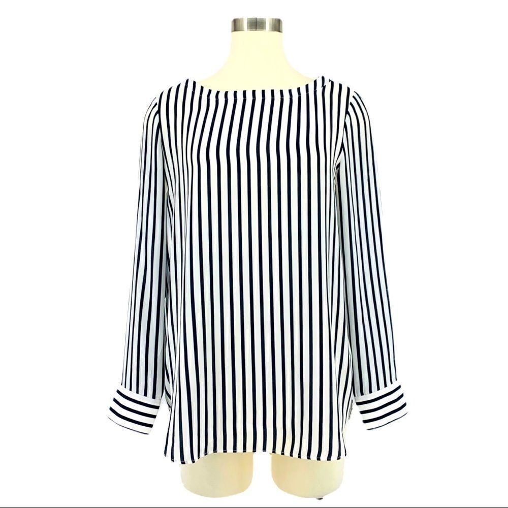 BANANA REPUBLIC Vertical Stripe Blouse